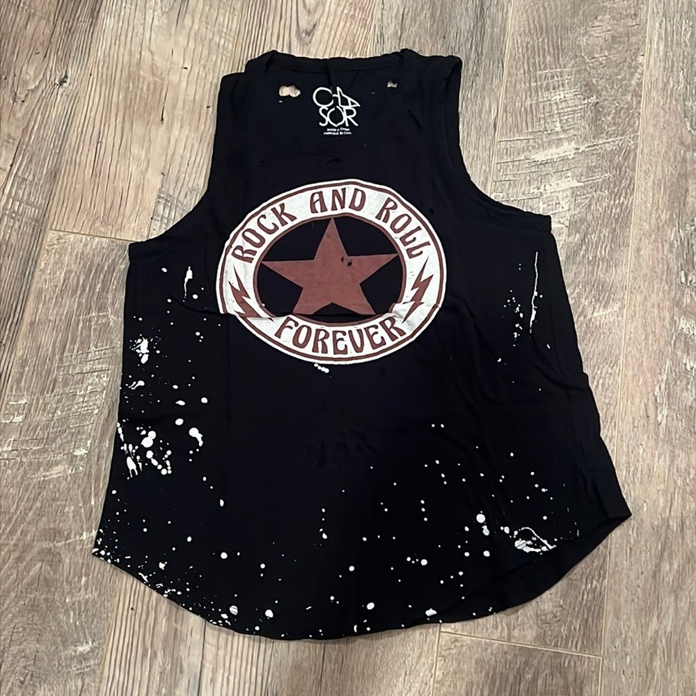 Chaser Woman’s Rock and Roll Forever Tank Size Large